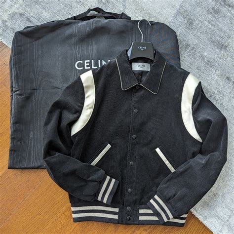 celine jacket bomber|Celine corduroy teddy jacket.